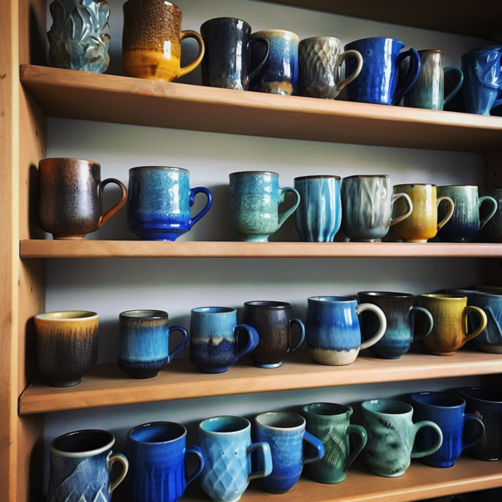 Ceramic coffee mug collection