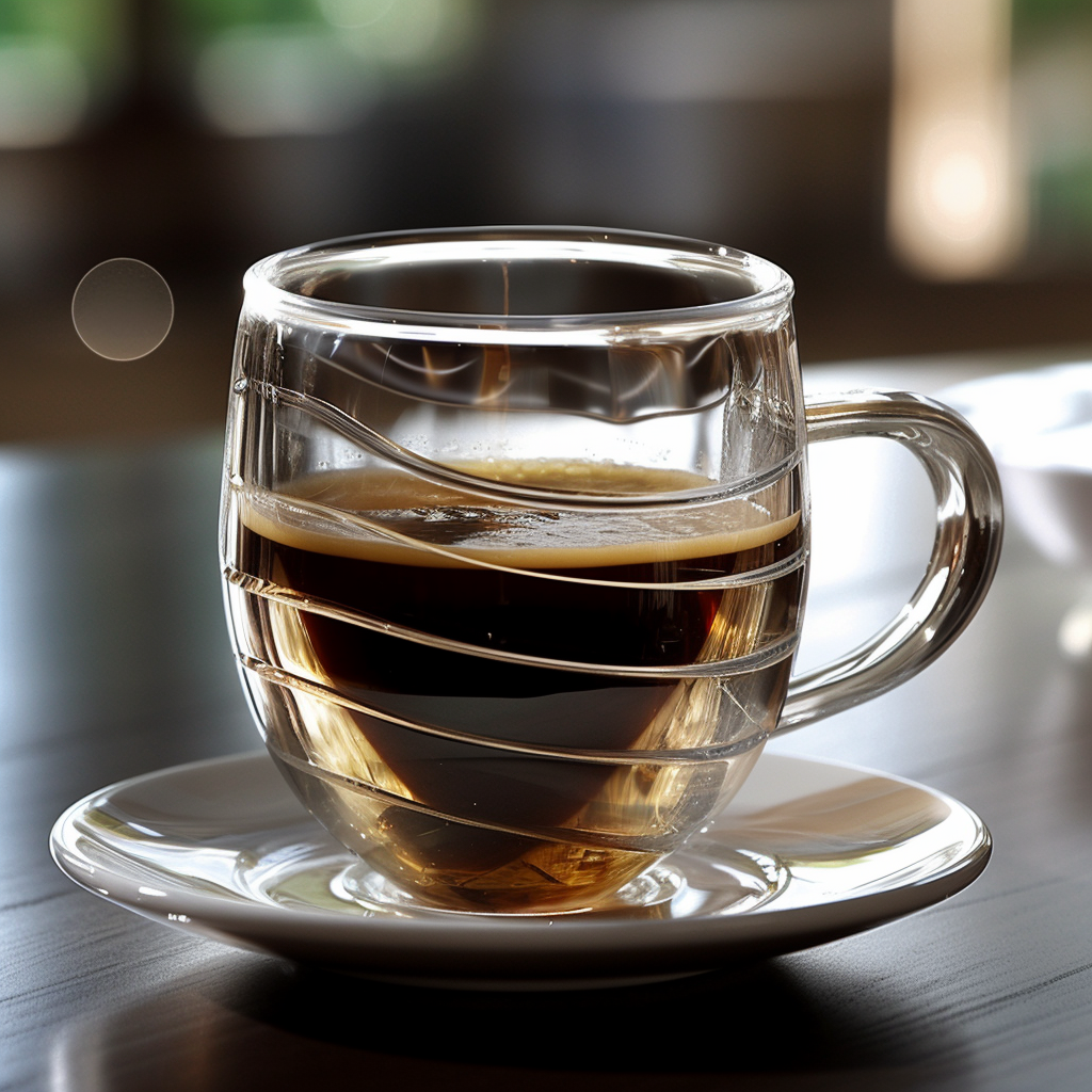 glass coffee mug demitasse